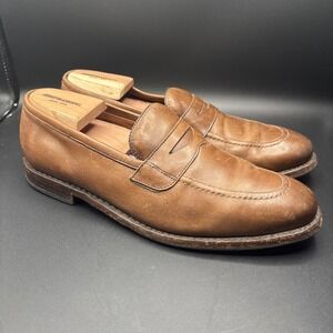 Allen Edmonds Lake Forest Men's 11D Brown Leather Penny Loafers Dress Shoes
